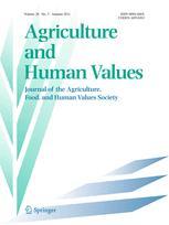 Cover: Agriculture and Human Values